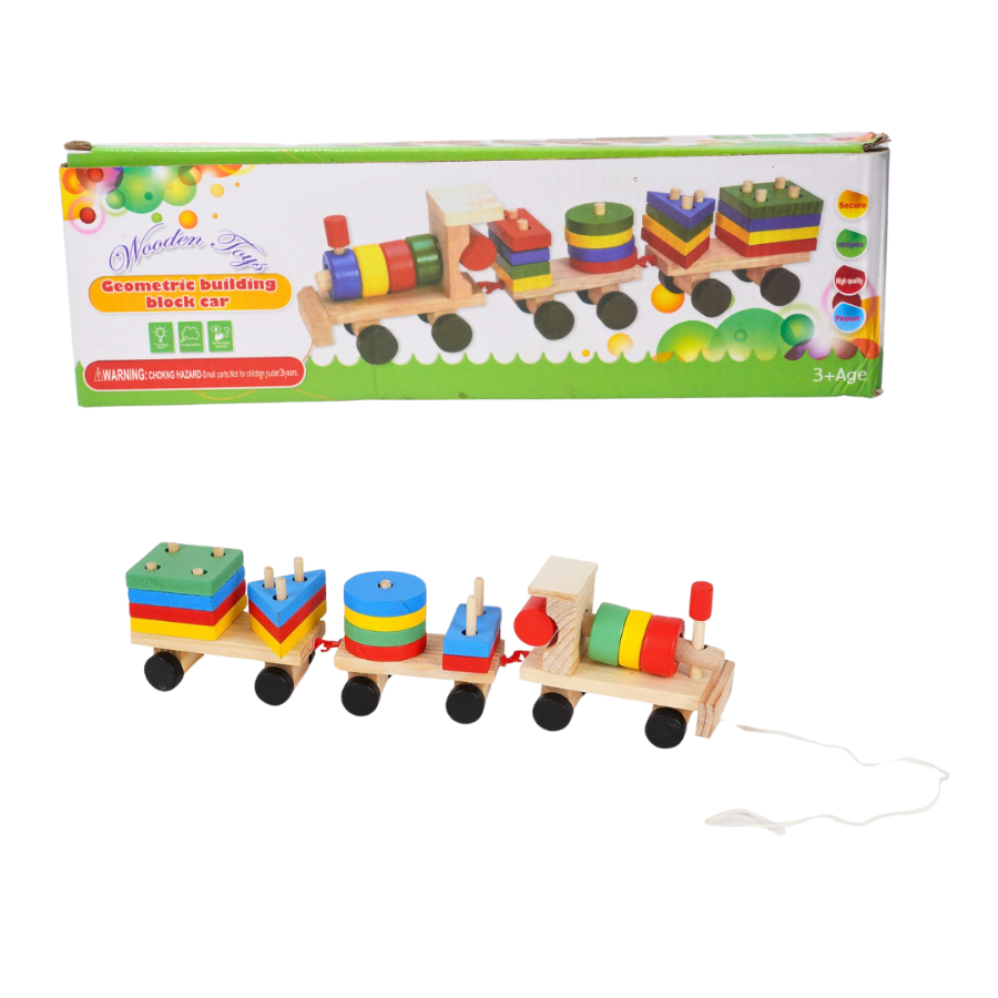 Imagen Bloques geométricos en un tren